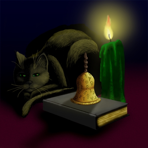 Creation of Bell, Book and Candle: Step 8